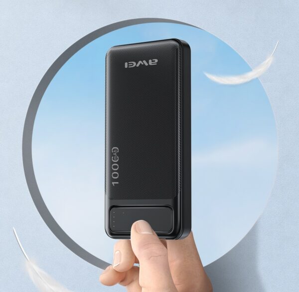 Cholo Buyers Awei P5K 10000mAh Dual USB Port Power Bank With Fast Charging