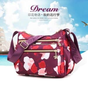 Korean sports travel shoulder bag (Light Maroon) Ladies Bag