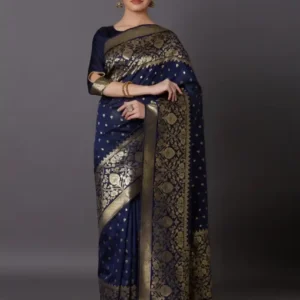 Exclusive Luxury Stylish Glorious Design Saree With Gorgeous Blouse Piece For Woman 2