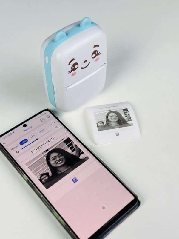 Gearup Pink Thermal Printer Combo with Paper Rolls