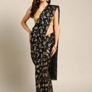 Elegance Redefined Designer Saree with Glam Blouse Piece