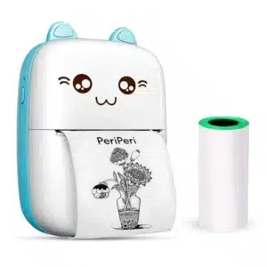 Gearup Pink Thermal Printer Combo with Paper Rolls