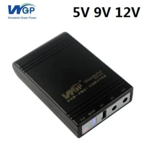 WGP Mini UPS 10400mAh – Multi-Voltage (5V/9V/12V) – Black