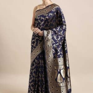Royal Grace Premium Designer Saree with Elegant Blouse Piece