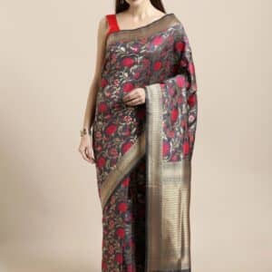 Timeless Treasure Luxury Silk Saree With Blouse Piece