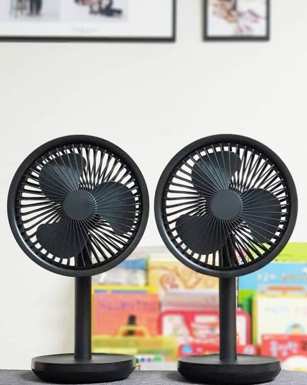 Xiaomi AISOLOVE F5 Rechargeable Desk Fan with 4000mAh Battery – Black