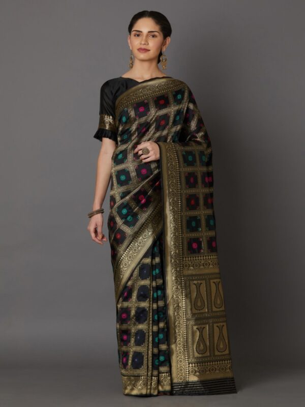 Silken Spark Premium Katan Saree with Blouse