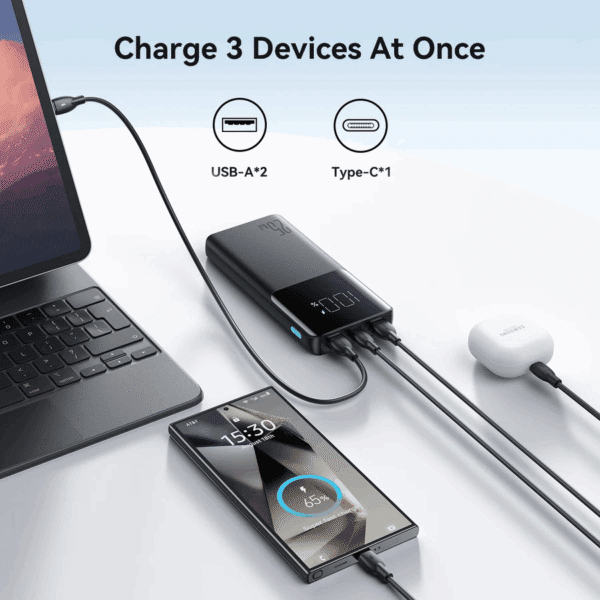 JR-PBF20 25W Fast Charge 10000mAh Power Bank – Compact Power, Maximum Speed