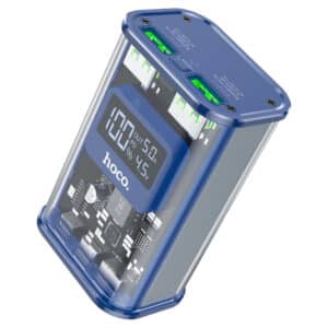 Hoco J105 10000mAh 22.5W Fast Charging Digital Display Power Bank – Blue
