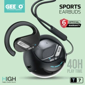 Geeoo T7 Open-Ear Wireless Earbuds – Long Playtime, Crystal-Clear Sound, Built for Action